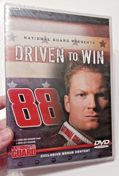 National Guard Dale Earnhardt, Jr. NASCAR 3 Piece Race Fan Lot Driven To Win DVD - Picture 2 of 12